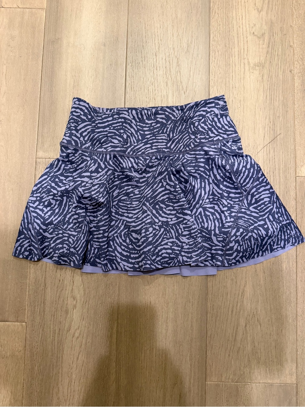 Athleta Lavender and Navy Printed Circle Skort
